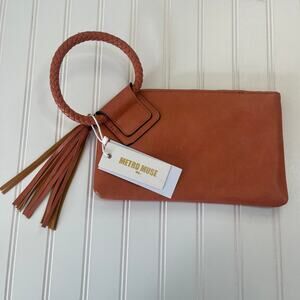 NWT Metro Muse Faux Leather Wristlet Clutch Wallet Tassel Card Holder Boho